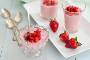 Vegan Strawberry Mousse.