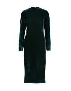 Funnel Neck Velour Bodycon Dress_R450.00_Woolworths