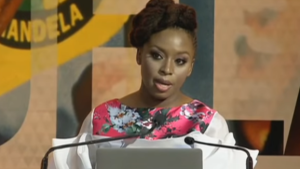 Chimamanda Ngozi Adichie Tributes Nelson Mandela at UNISA.