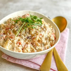 Crushed potato salad