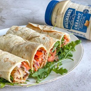 Left-over roast beef wraps 