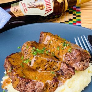 Pan seared fillet with Amarula pepper sauce