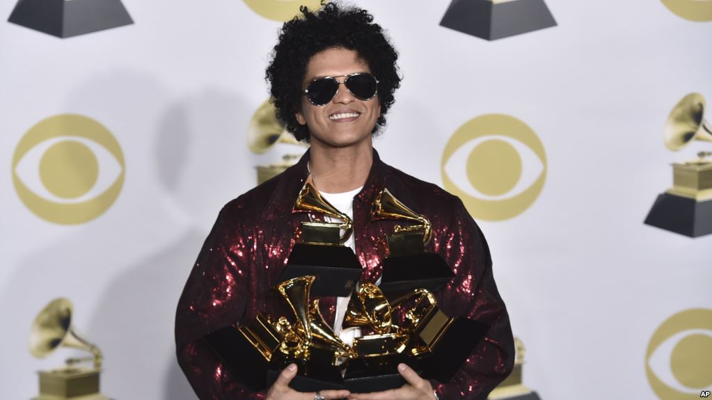 Bruno Mars Grammys 2018