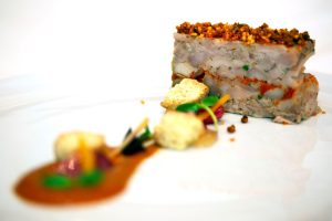 Level Four starter_Chicken & sundried tomato terrine